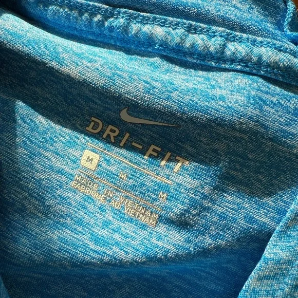 Nike Dri-FIT Blue Long Sleeve Running Hoodie Top - Women's Size Medium - Picture 3 of 3